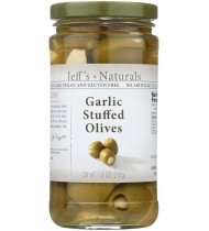 Jeff's Naturals Garlic Stfd Olives (6x7.5OZ )