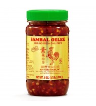 Huey Fong Sambal Oelek Ground Fresh Chili Paste (24x8Oz)