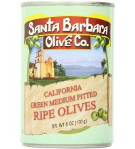 Santa Barbara Cal Green Pitted Olives (12x6 Oz)