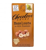 Chocolove Milk Chocolate Bar With Hazelnut (12x3.2 Oz)