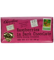 Chocolove Dark Choc/RspBerry (12x3.1OZ )