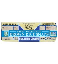 Edward & Sons Sesame Unsalted Fat Free Snaps (12x3.5 Oz)