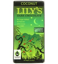 Lily's Dark Chocolate Coconut (12x3 Oz)