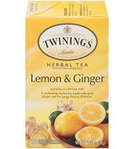 Twinings Lemon & Ginger Tea (6x20 Bag)