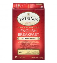 Twinings Decaf English Breakfast Tea (6x20 Bag)