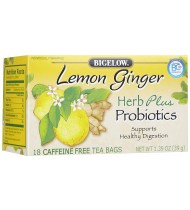 Bigelow Tea Herb Plus Probiotics Lemon Ginger (6x18 Bag )