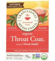 Traditional Medicinals Throat Coat Herb Tea (6x16 Bag)