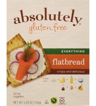 ABSOLUTELY GLUTEN FREE FLATBREAD GF EVERYTHING, 5.29 Ounce, Pack of 12